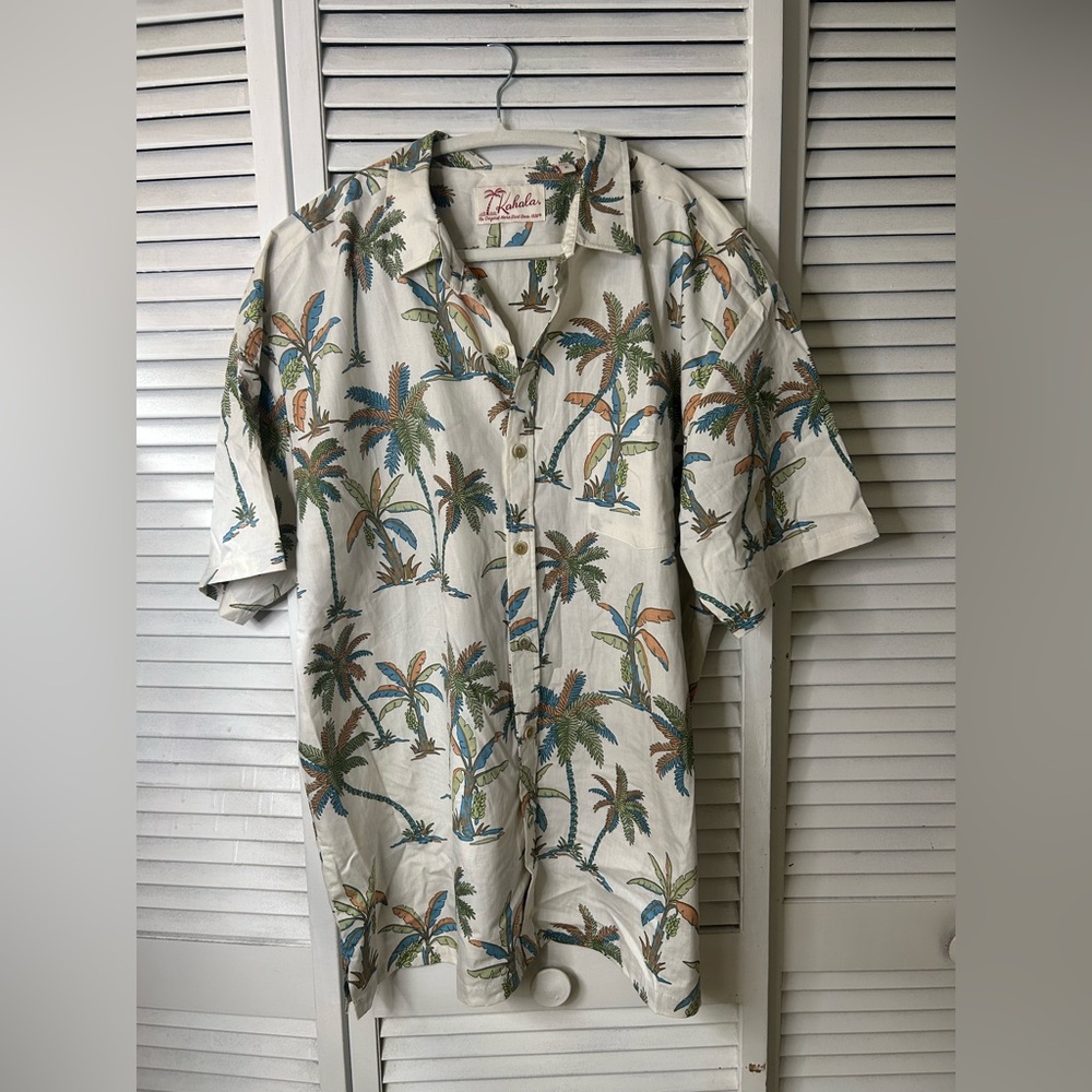 Kahala Men's Tropical Print‎ Shirt - Size XL